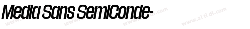 Media Sans SemiConde字体转换 Media Sans SemiConde字体转换